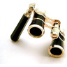 Бинокль театральный VEBER OPERA БГЦ 3x25 лорнет, черный/золотой 10988